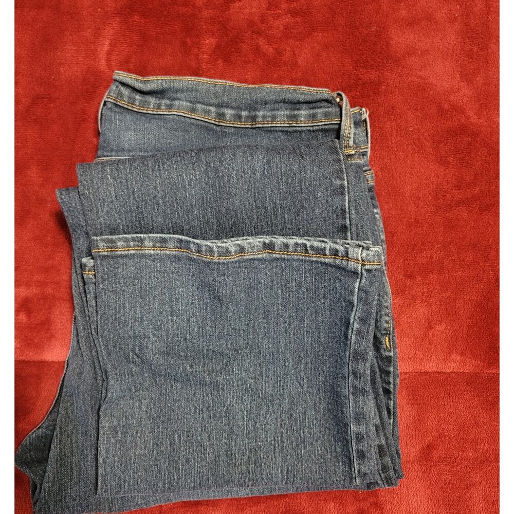 Old Navy Blue Bootcut Denim Jeans 12 Lightweight Stretch Soft 5 Pocket Design